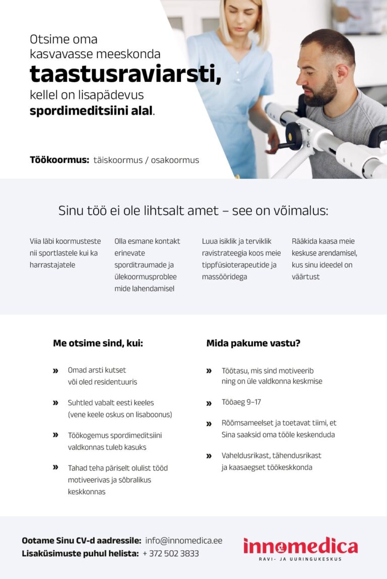 Spordiarsti töökuulutus