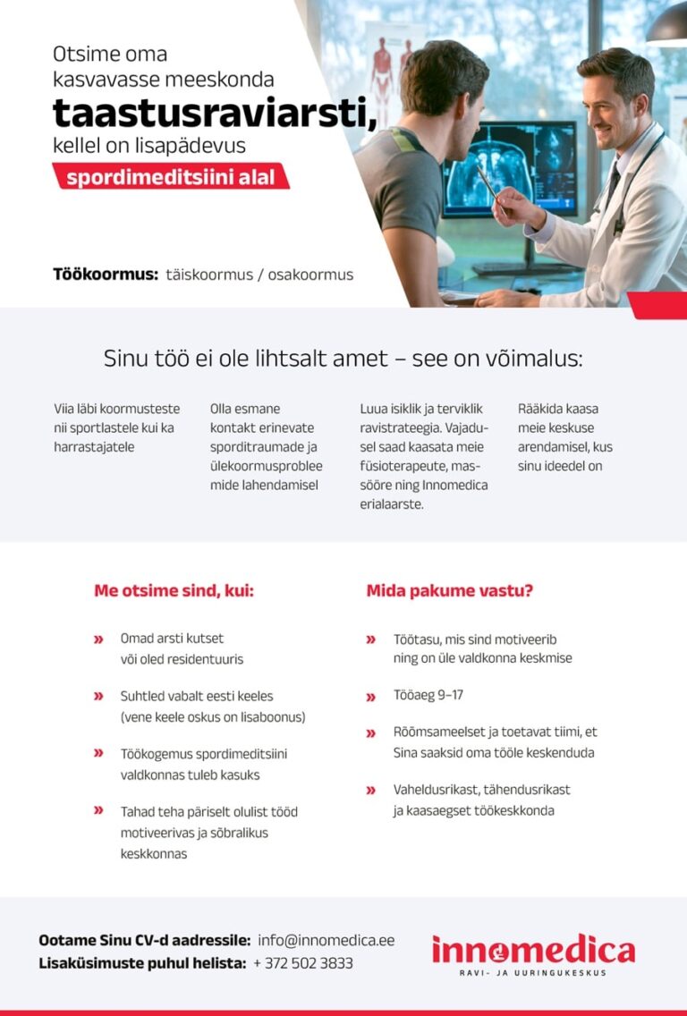 Spordiarsti töökuulutus